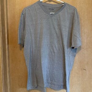 PD&C Gray Men's V-Neck Shirt